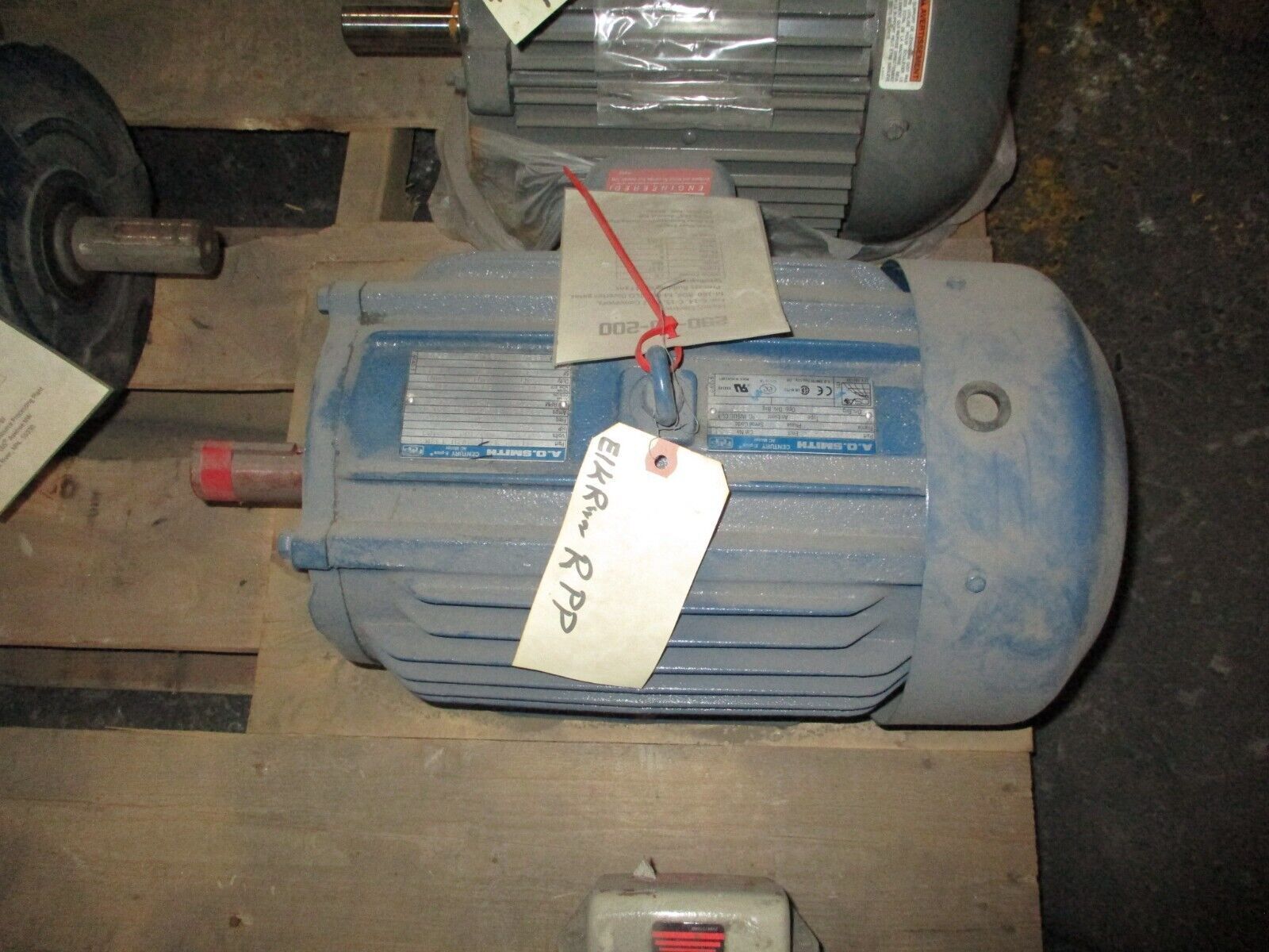 A.O Smith Motor F-391332-63 7.5HP 1800RPM 230/460V 19/9.5A 60Hz 3Ph Used