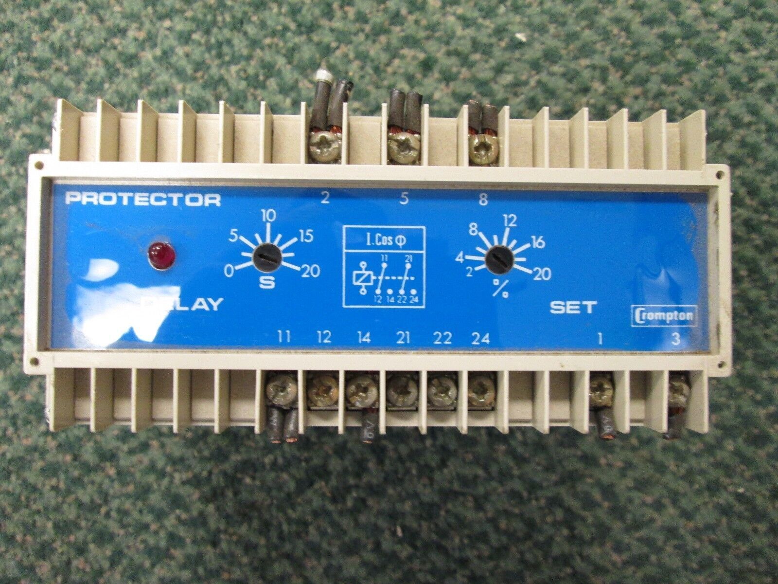Crompton Protector Relay 256 PATU LSBX 5A 60Hz Used