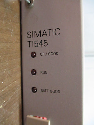 Siemens Simatic TI545 CPU Module 545-1102 Used