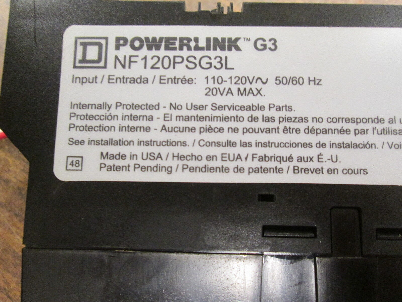 Square D Powerlink G3 Power Supply NF277PSG3L 277V 50/60Hz Used