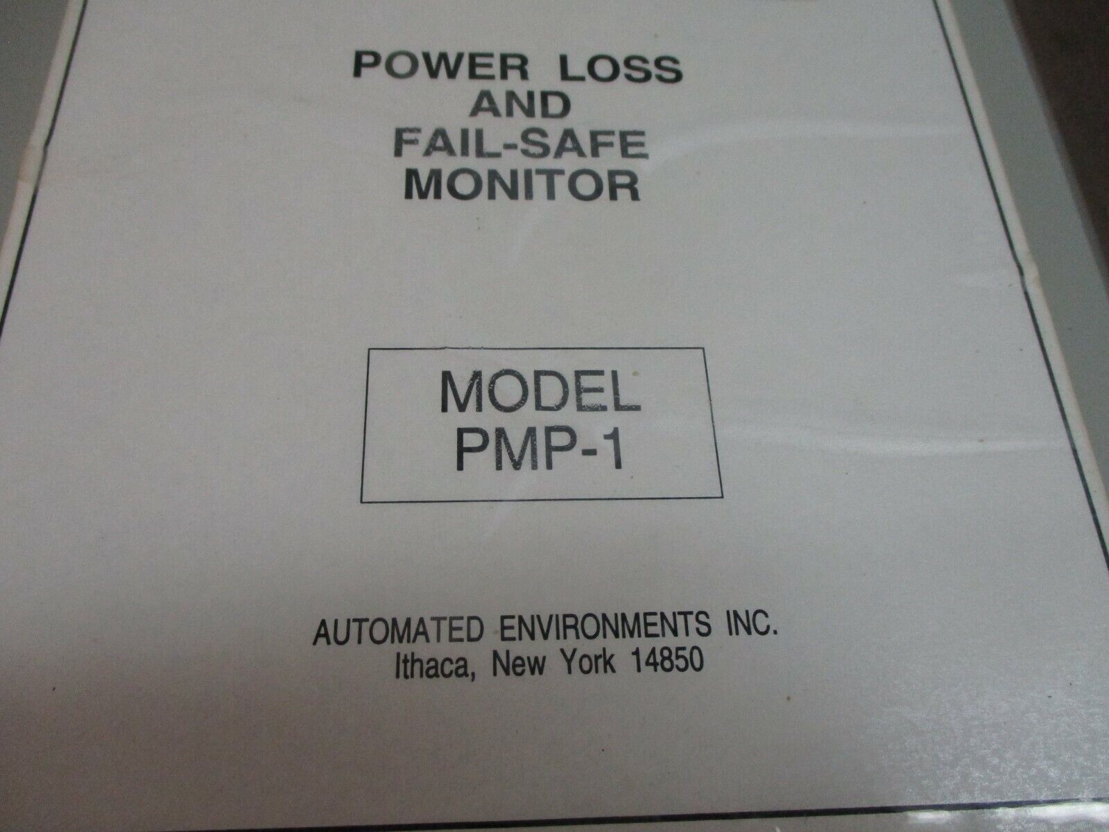 Automated Environments Power Loss & Fail-Safe Monitor PMP-1 Used