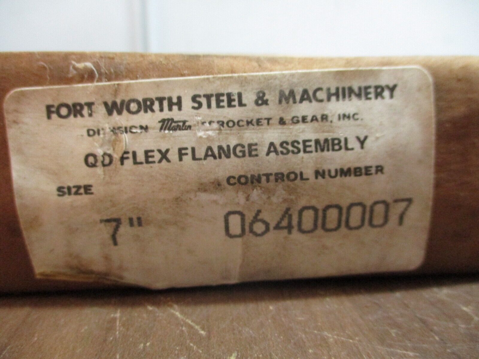 Martin QD Flex Flange Assembly 06400007 Size: 7" New Surplus