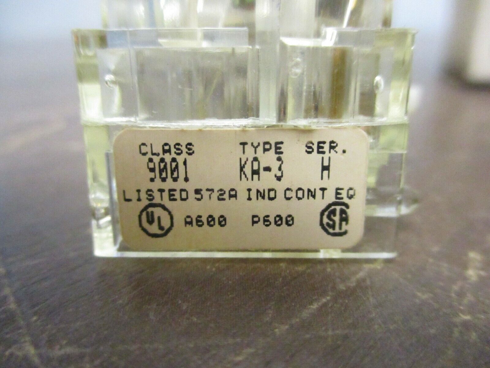 Square D Finger Safe Contact Block 9001 KA 3 Ser. H 1 N.C. **Lot of 3**