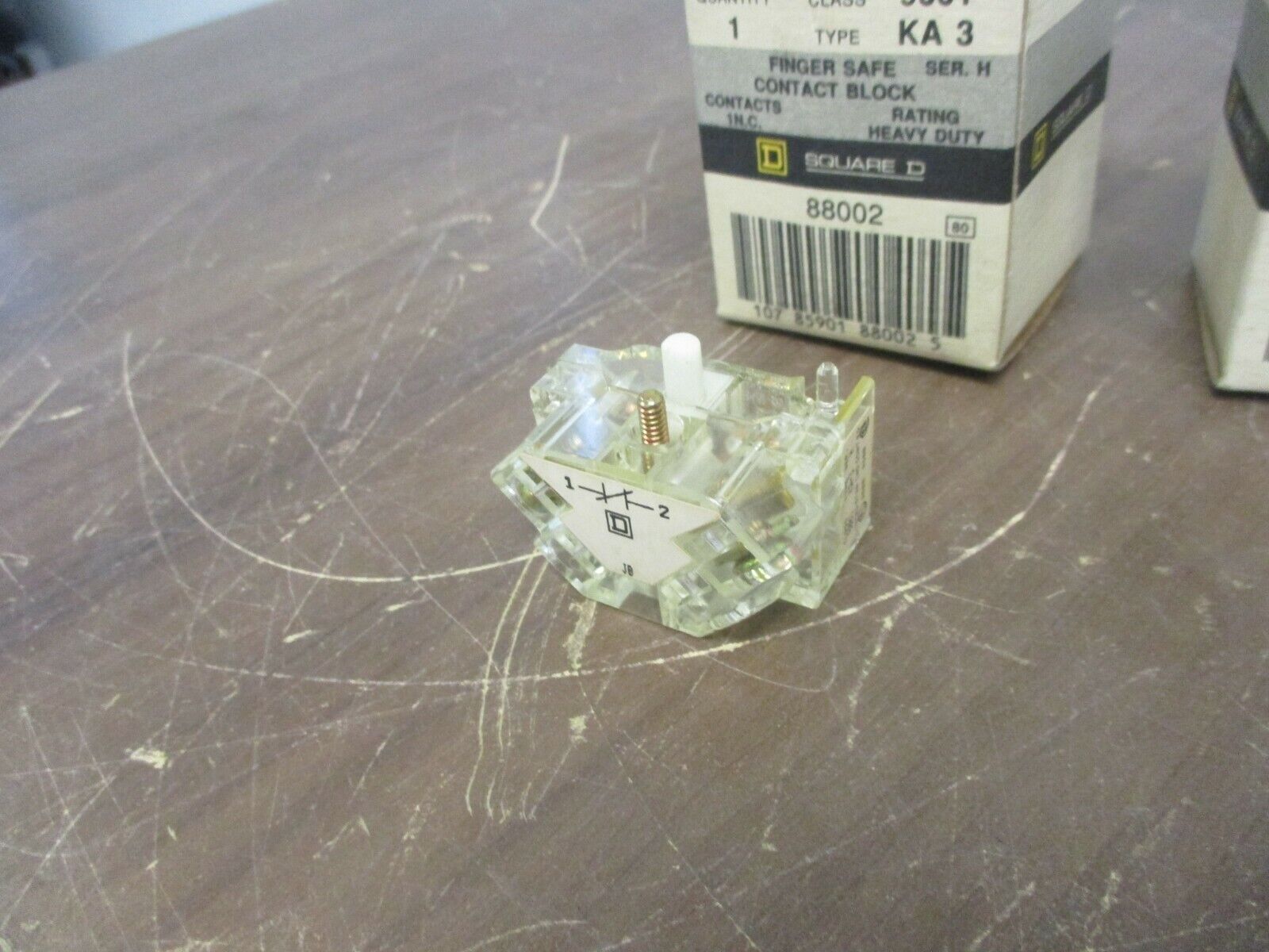 Square D Finger Safe Contact Block 9001 KA 3 Ser. H 1 N.C. **Lot of 3**