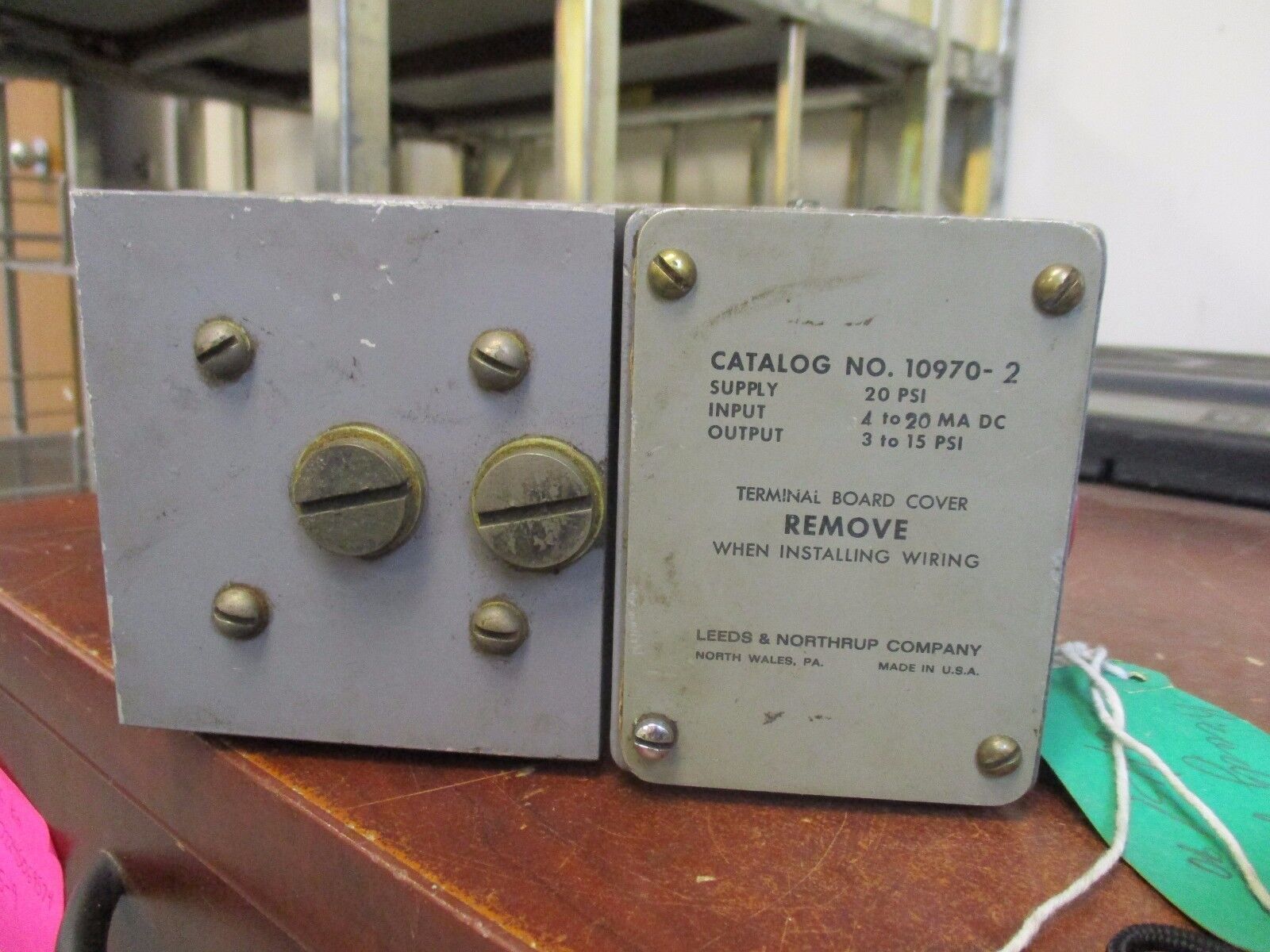 Leeds & Northrup Electro-Pneumatic Converter 10970-2 Used