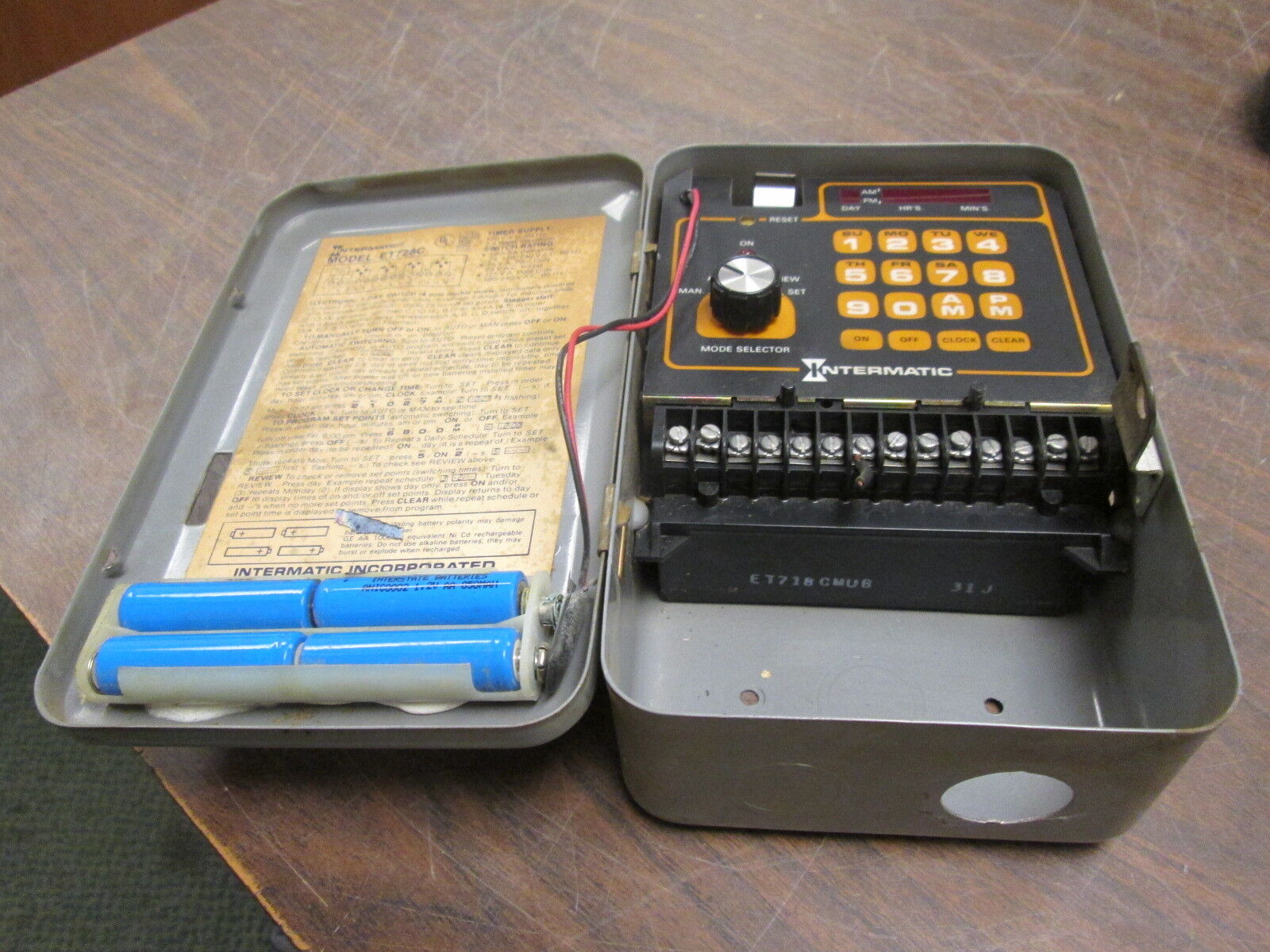 Intermatic Electronic Timer ET728C 7-Day 120V 60Hz Used