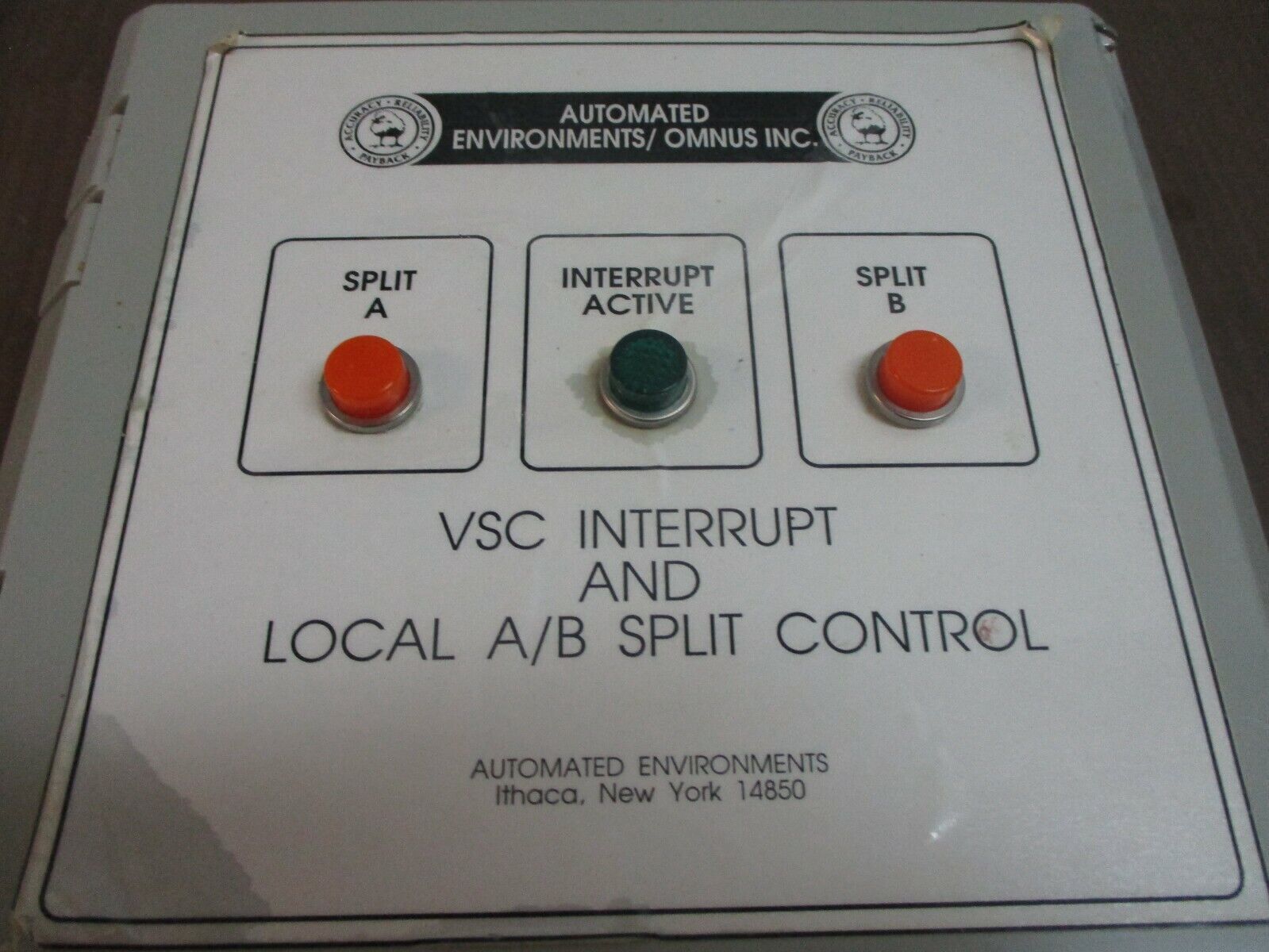 Automated Environments / Omnus VSC Interrupt & Local A/B Split Control Used