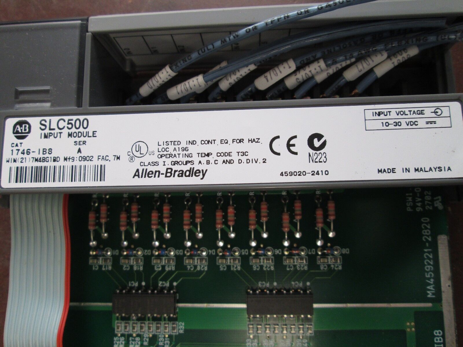 Allen-Bradley SLC500 Input Module 1746-IB8 Used