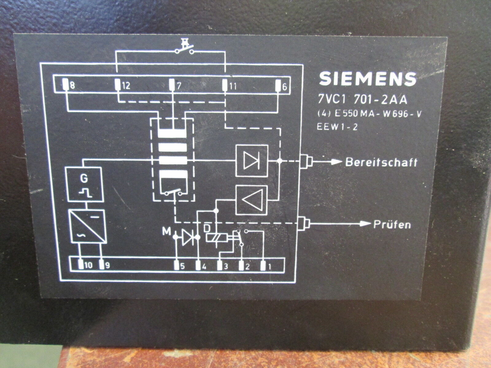 Siemens Current Monitor 7VC1 701-2AA Used