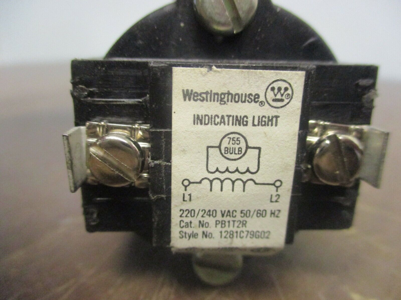 Westinghouse Indicating Light PB1T2R 220/240V 50/60Hz Amber Used