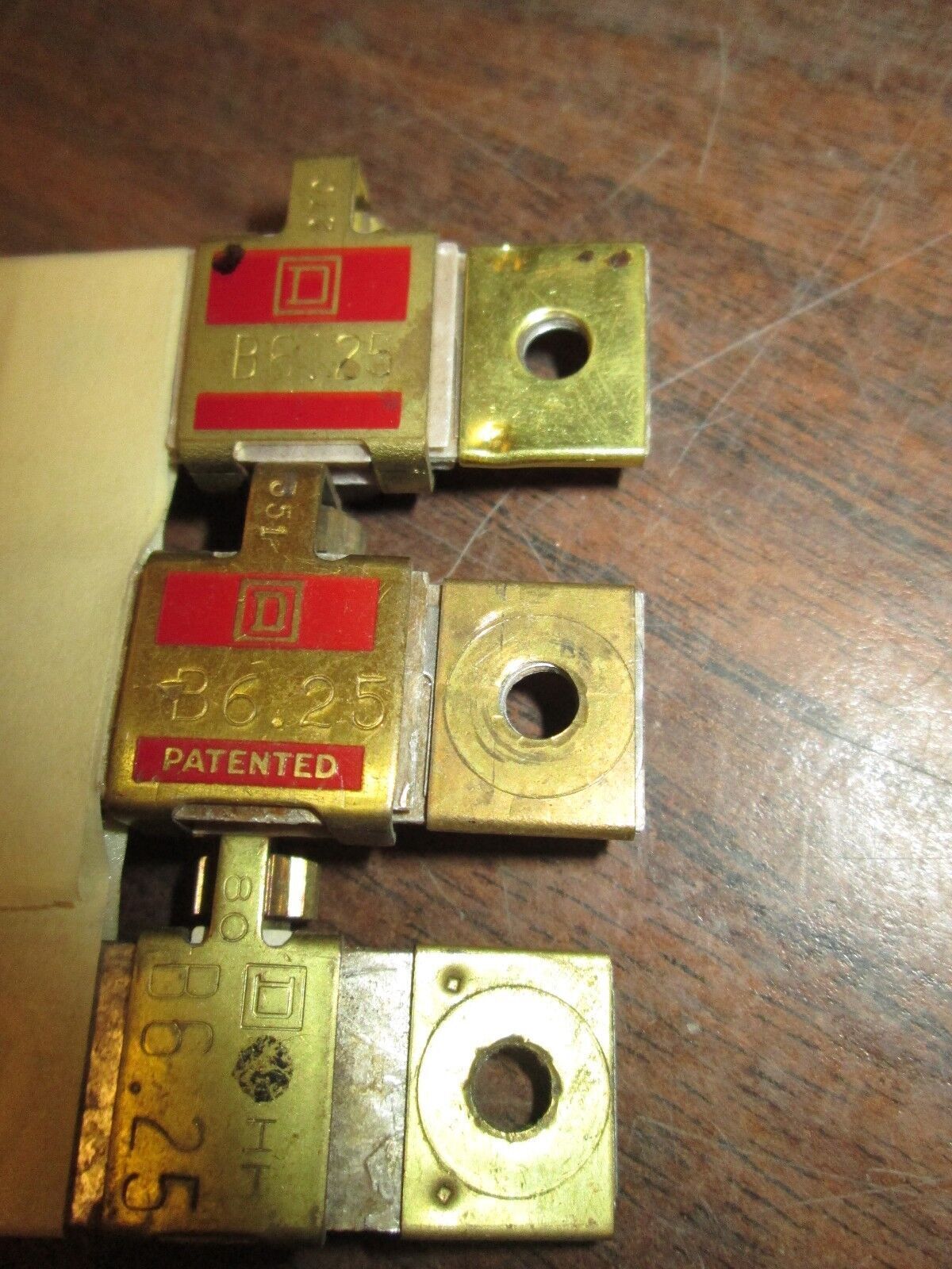 Square D Overload Relay Thermal Unit B1.16 Set of 3 Used