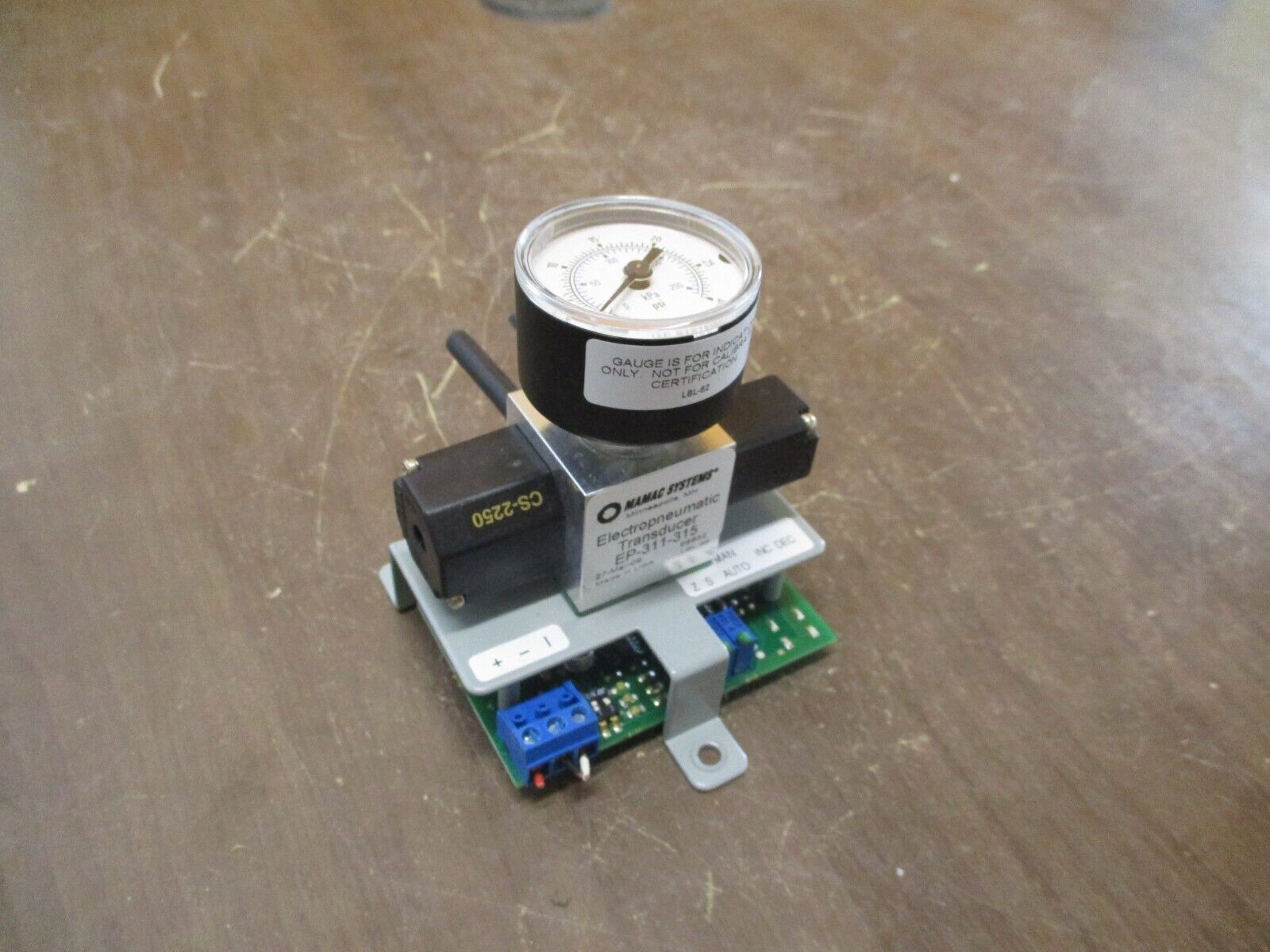 Mamac Systems Electropneumatic Transducer EP-311-315 Used