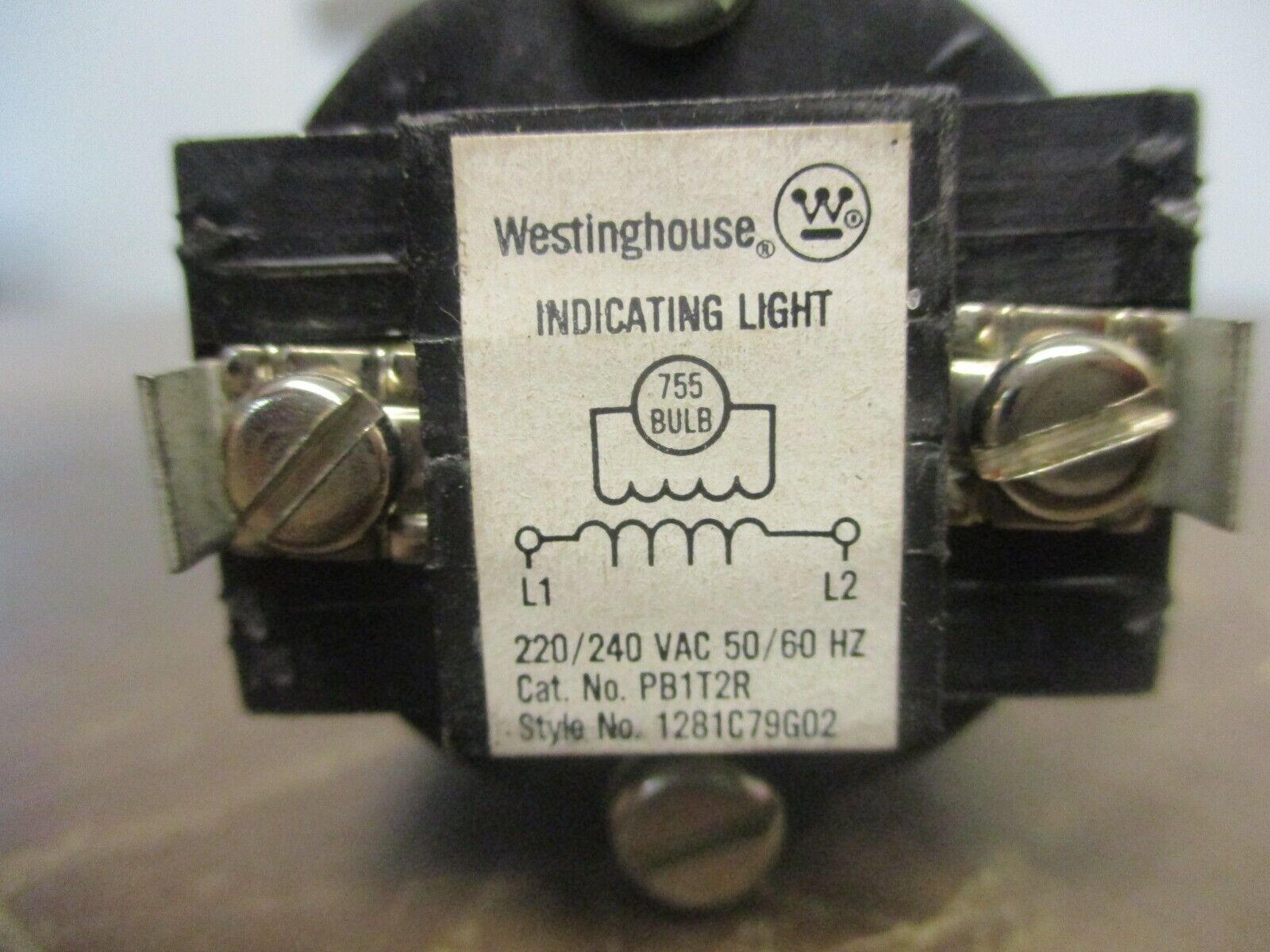 Westinghouse Indicating Light PB1T2R 220/240V 50/60Hz Green Used