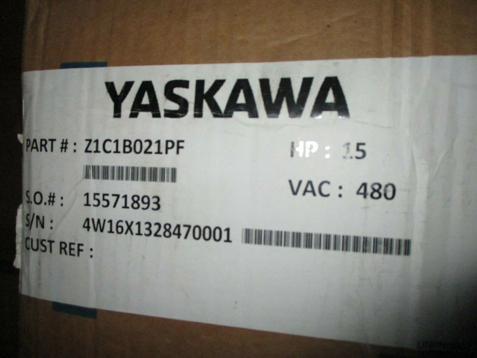 Yaskawa Z1000 AC Drive Z1C1B021PF 15HP 480V New Surplus