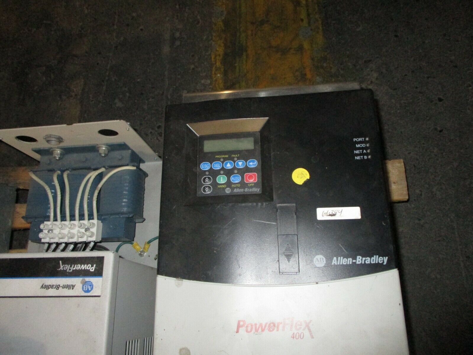 Allen-Bradley PowerFlex 400 AC Drive w/ Bypass & Line Reactor 25HP 3Ph Used
