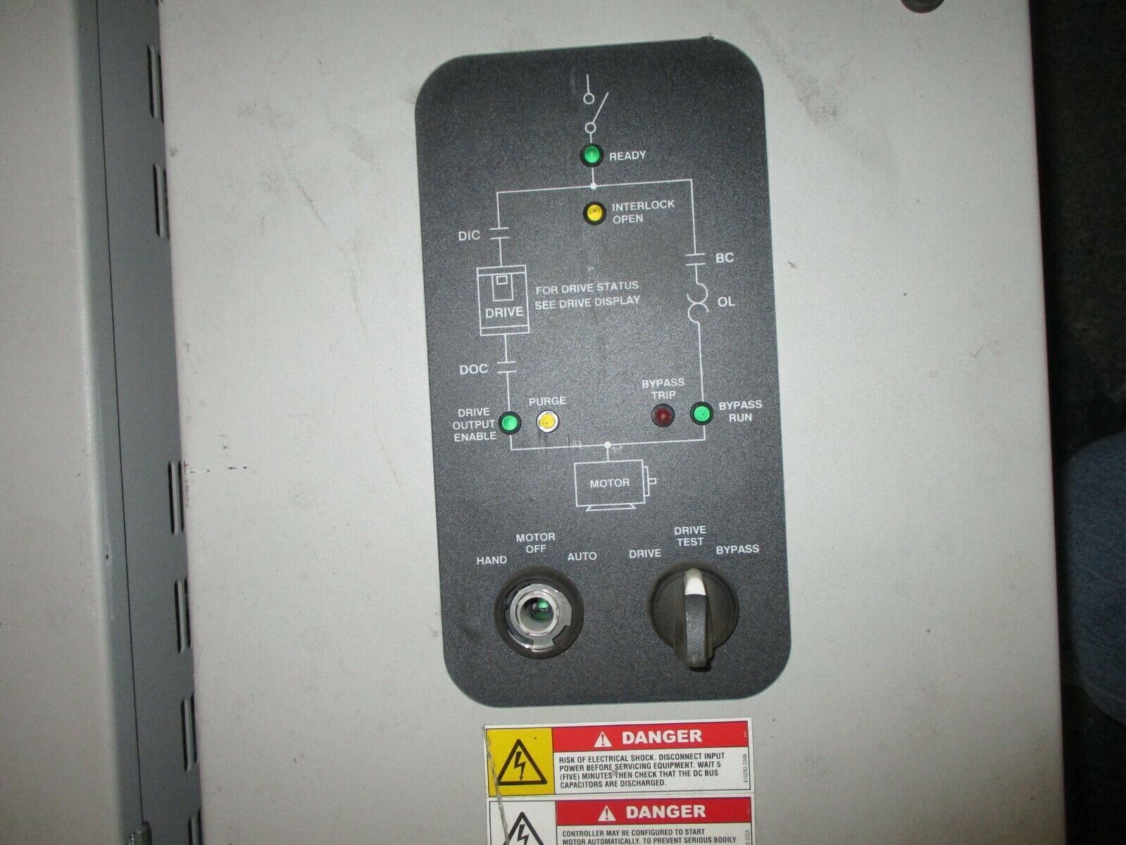 Allen-Bradley PowerFlex 400 AC Drive w/ Bypass & Line Reactor 25HP 3Ph Used