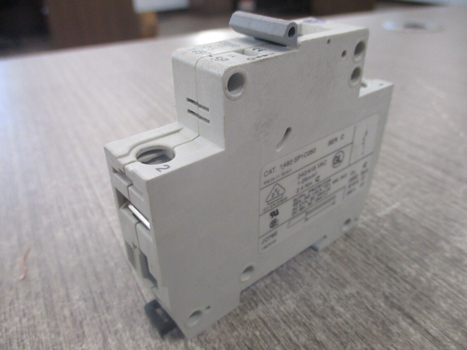 Allen-Bradley Circuit Breaker 1492-SP1C050 Ser. C 5A 277V 1P *Lot of 2* Used