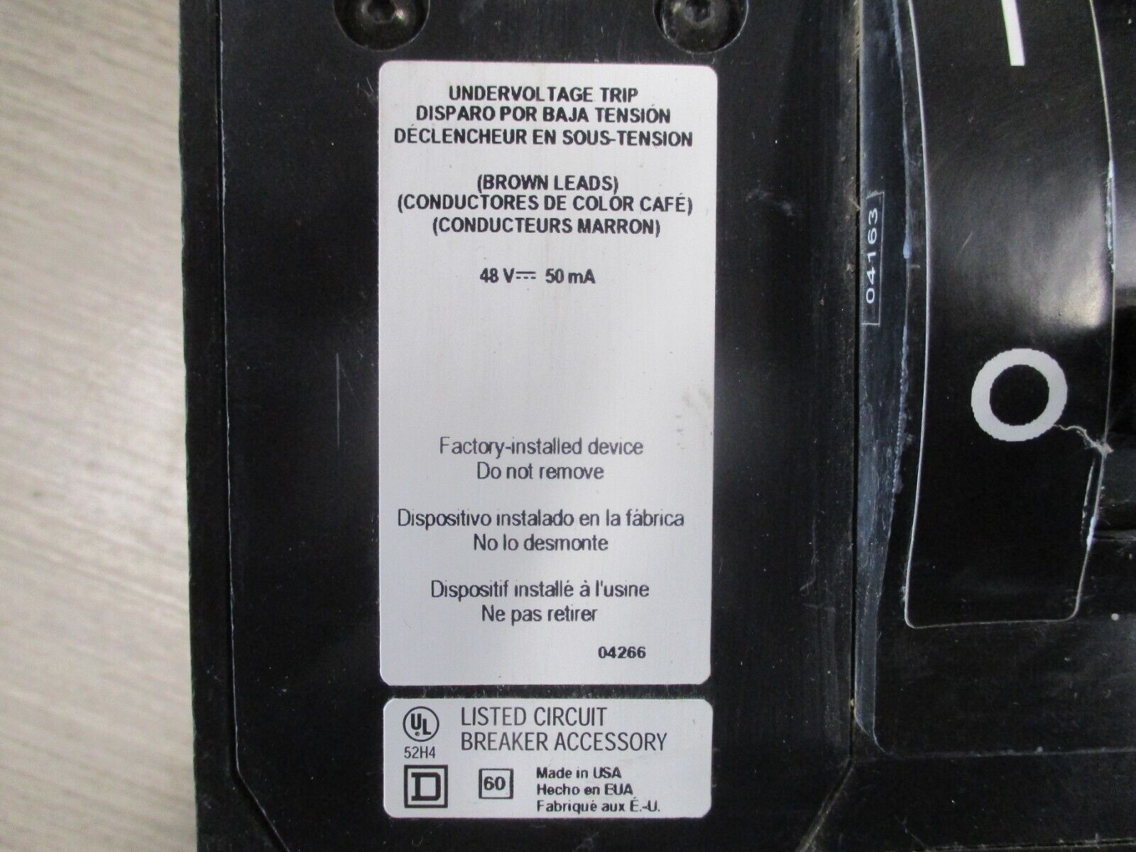 Square D Circuit Breaker 519568P14 300A 600V 3P Used