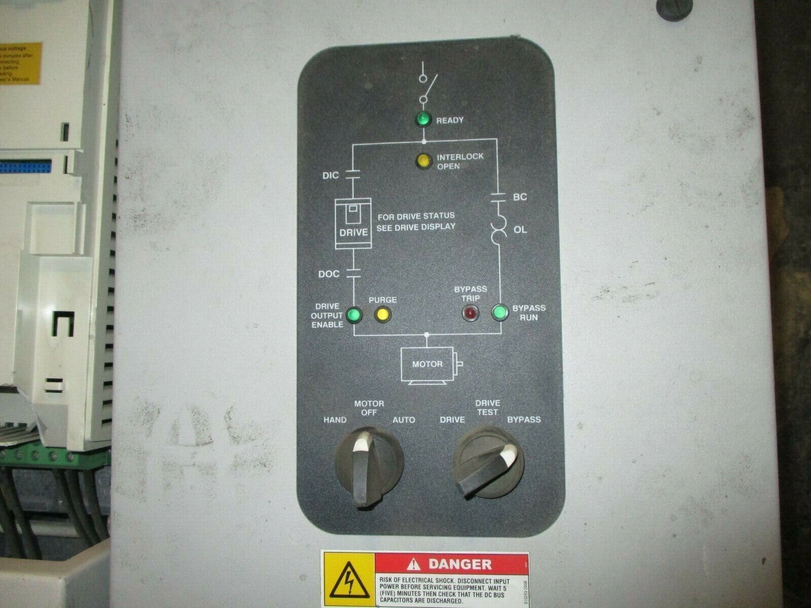 Allen-Bradley PowerFlex 400 AC Drive w/ Bypass & Line Reactor 30HP 3Ph Used