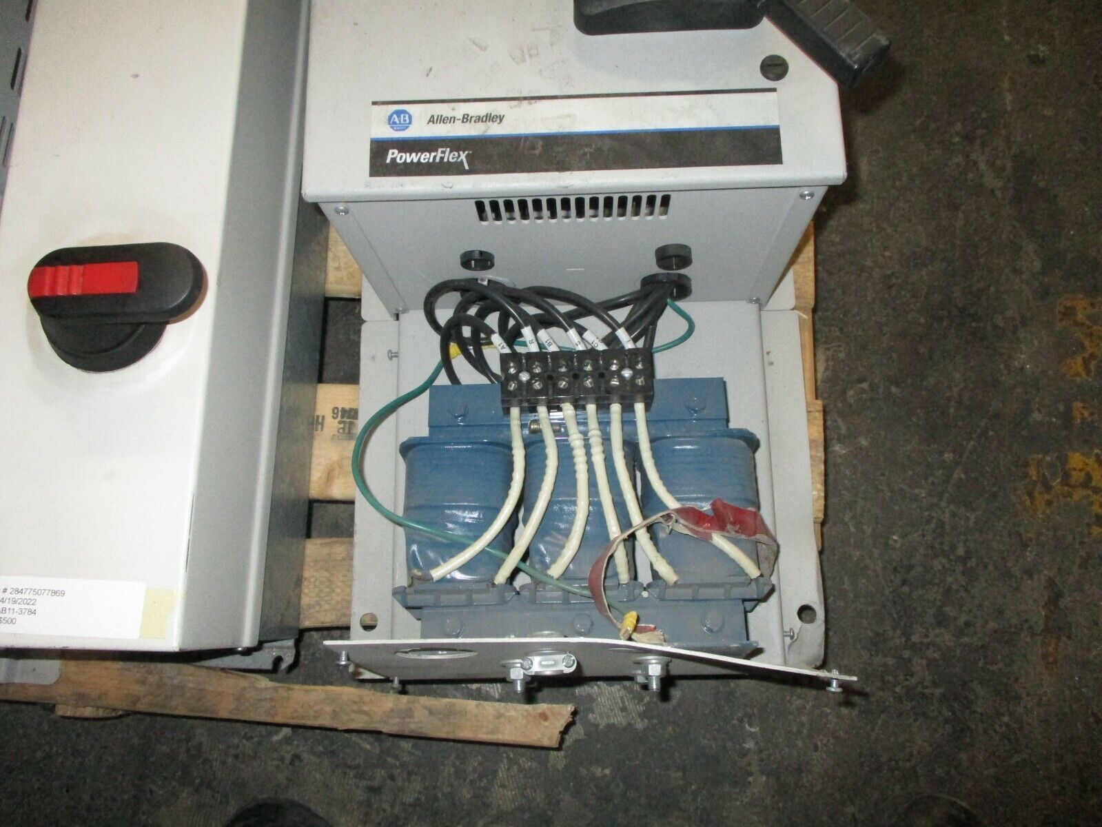 Allen-Bradley PowerFlex 400 AC Drive w/ Bypass & Line Reactor 30HP 3Ph Used
