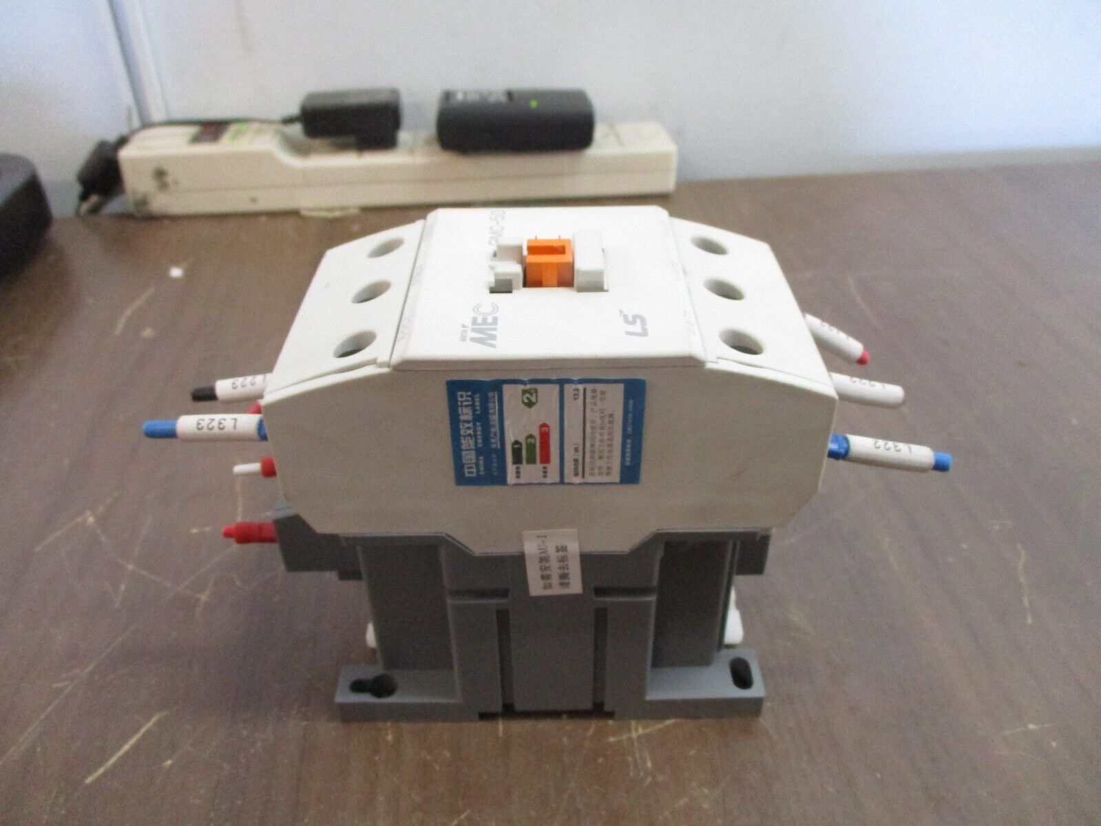 LS MEC Contactor GMC-50 220V Coil w/ Aux Contact Used
