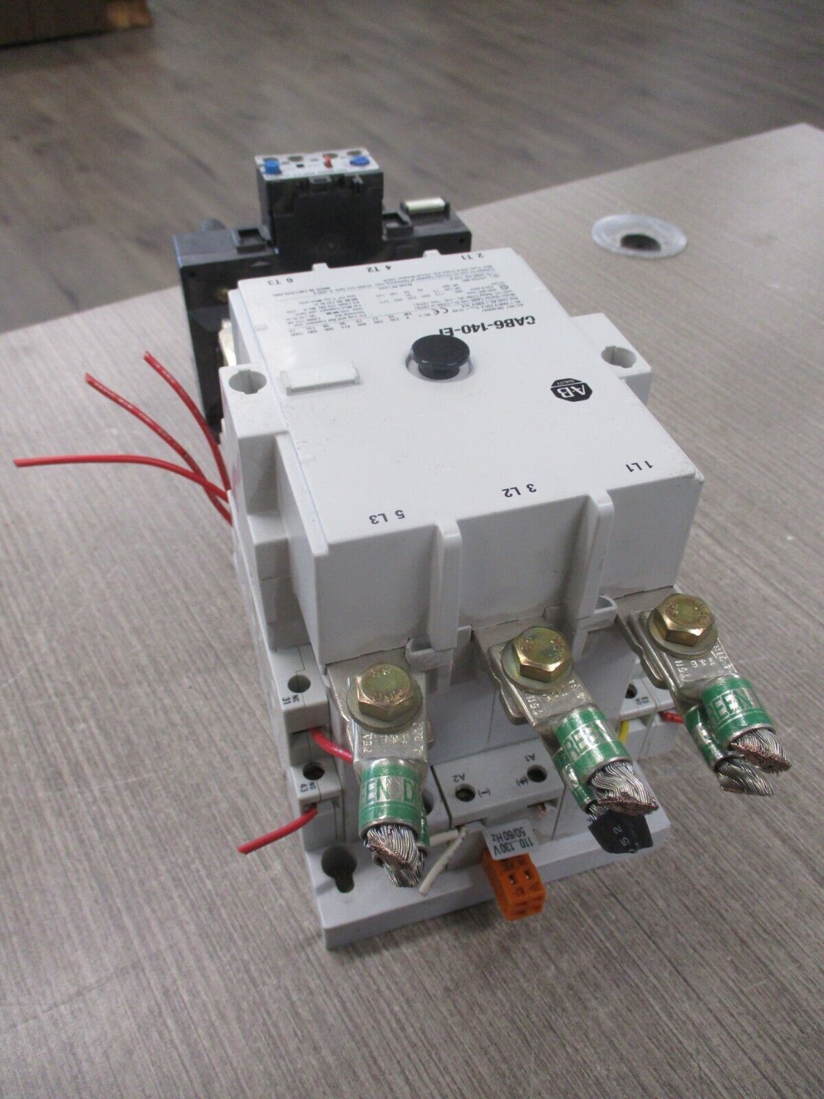 Allen-Bradley Starter CAB6-140-EI/193-A5M5 100-130V Coil Trip: 57-180A 600V Used