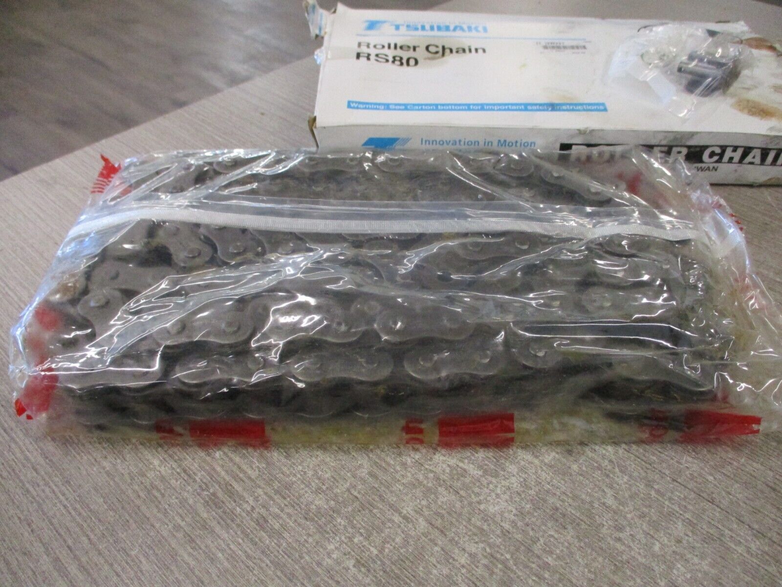 Tsubaki Roller Chain RS80 (TW) Length: 10ft *Damaged Box* New Surplus
