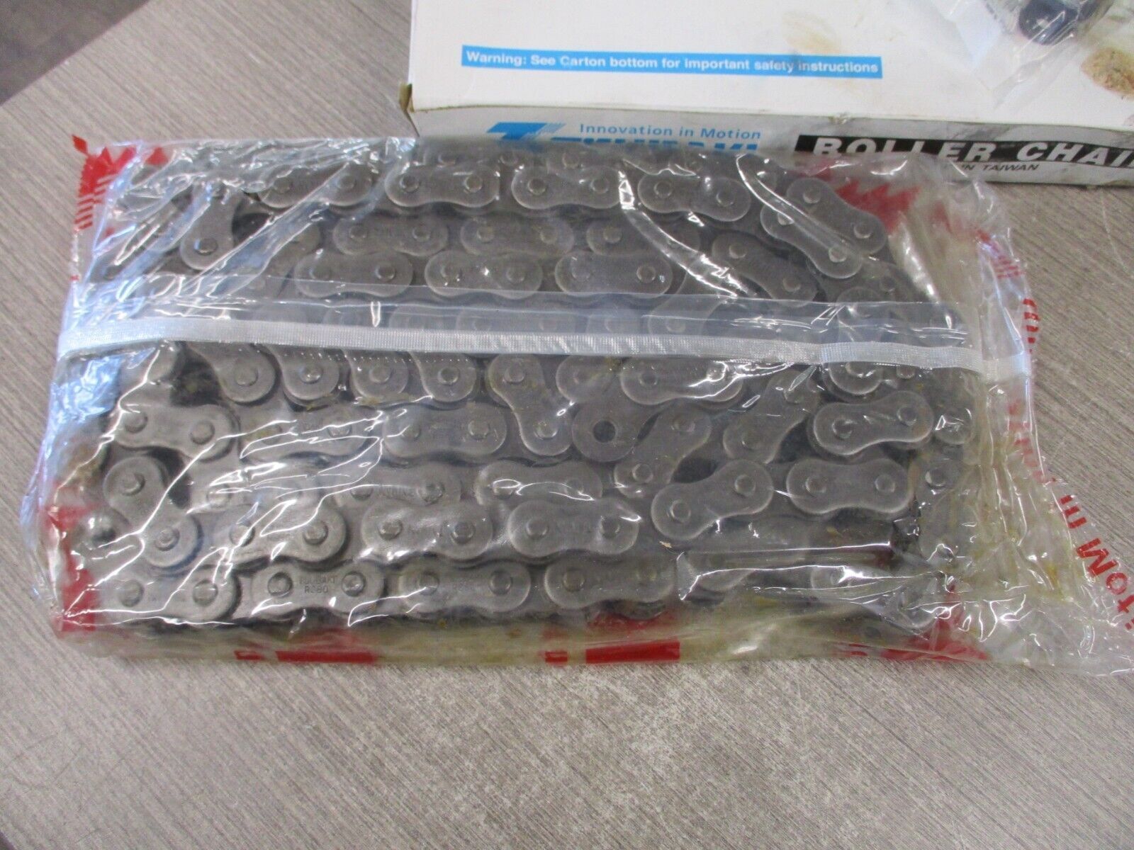 Tsubaki Roller Chain RS80 (TW) Length: 10ft *Damaged Box* New Surplus