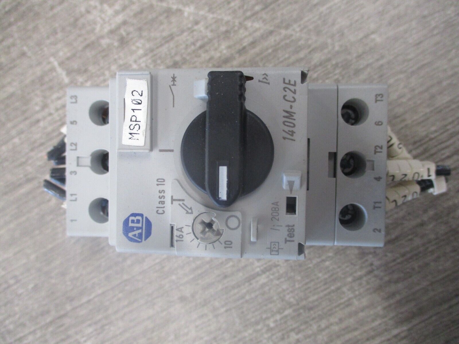 Allen-Bradley Motor Protector 140M-C2E-C16 Ser. C Trip: 10-16A Used