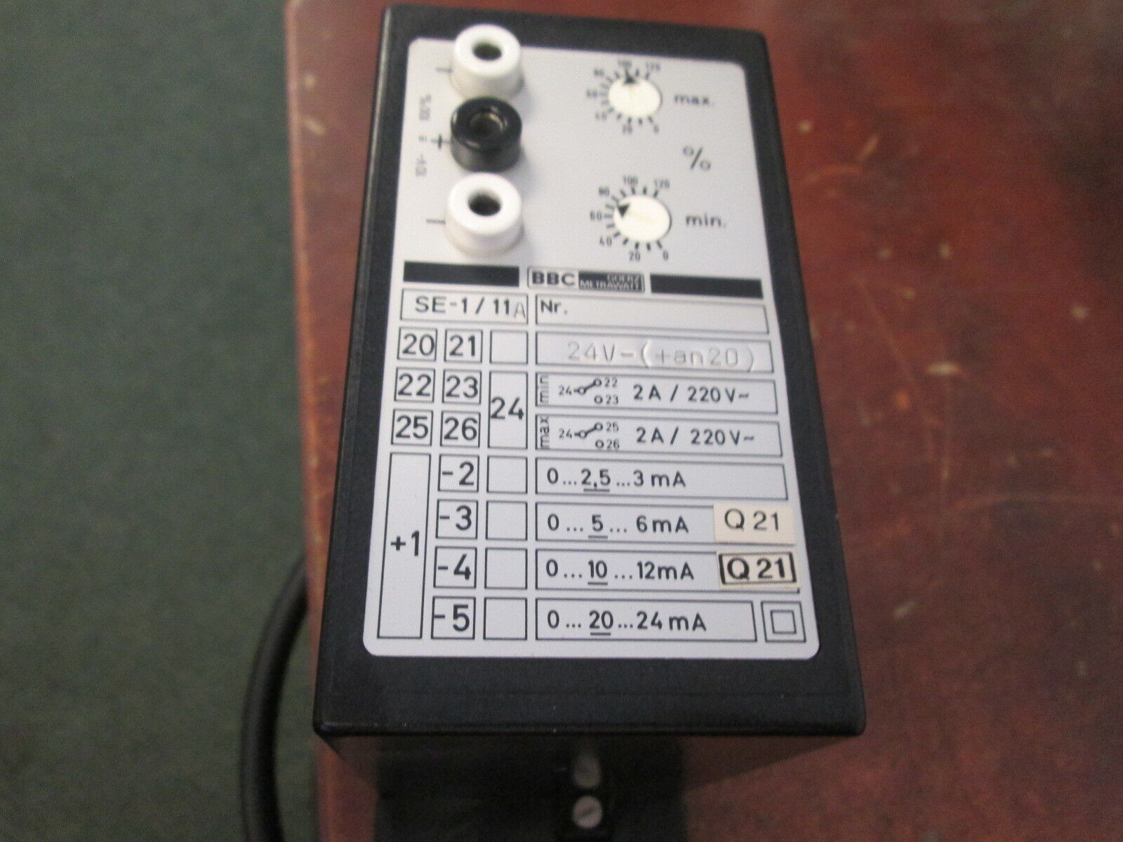 BBC Goerz Metrawatt Controller SE1/11A 24V Used