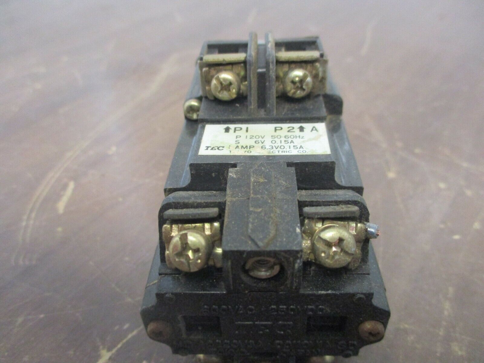 TEC Illuminated Push Button LS-1031D-11A Red 120V 50/60Hz Used