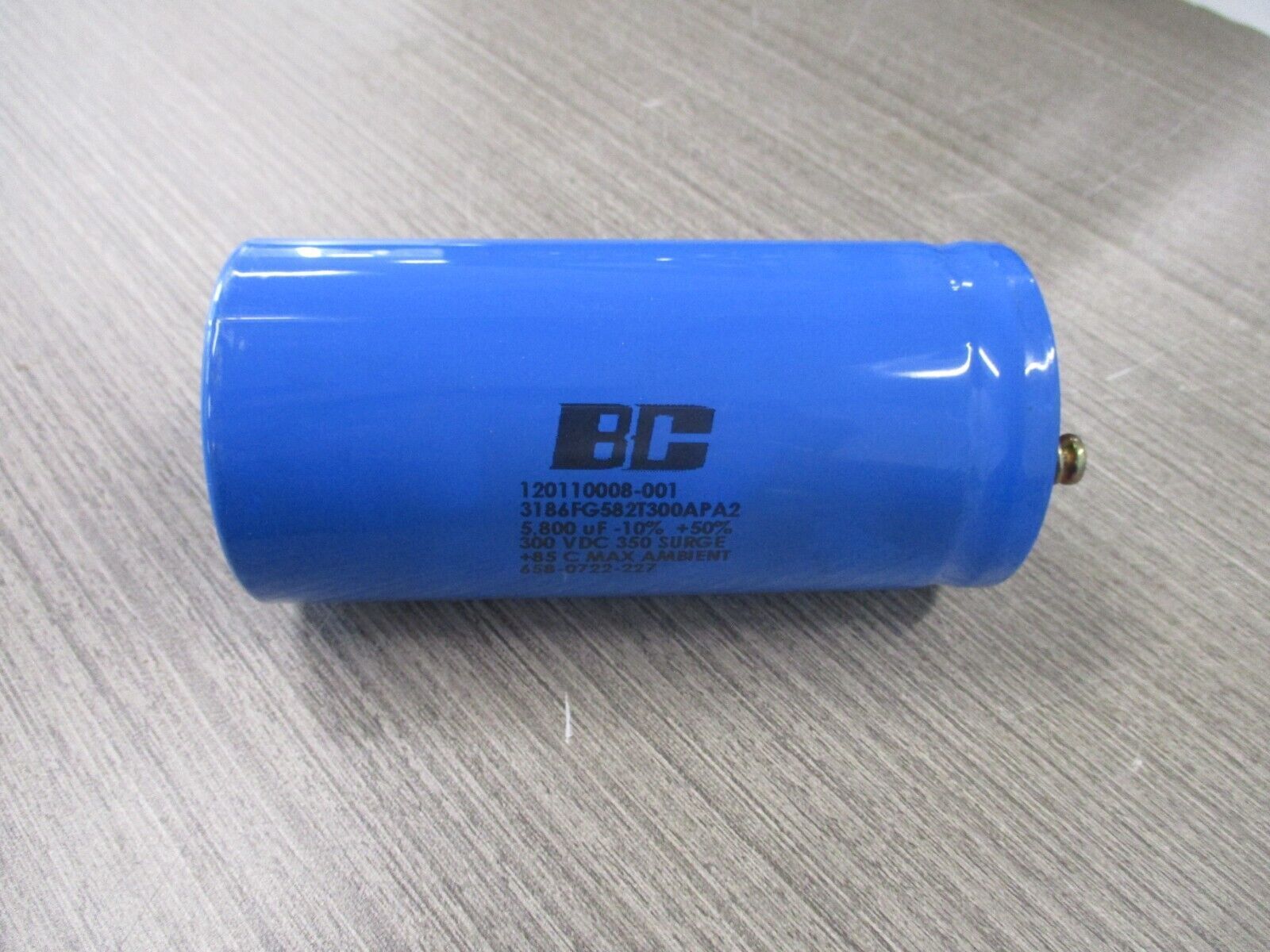 BC Capacitor 120110008-001 5800VF 300 VDC Used