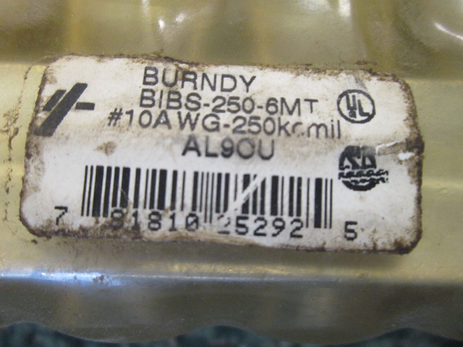 Burndy Unitapmount BIBS-250-6MT #10AWG 250 Kcmil 6 Ports Used