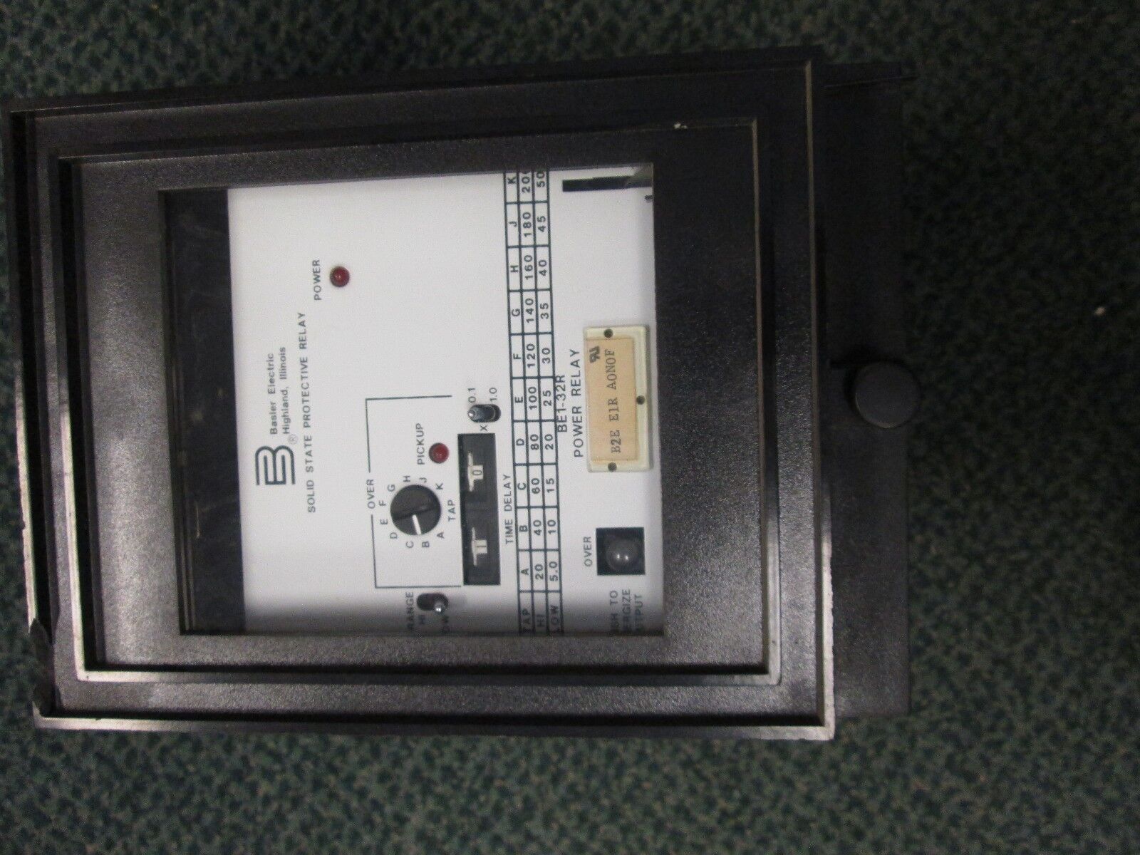 Basler Solid State Protective Relay BE1-32R Power Relay Used