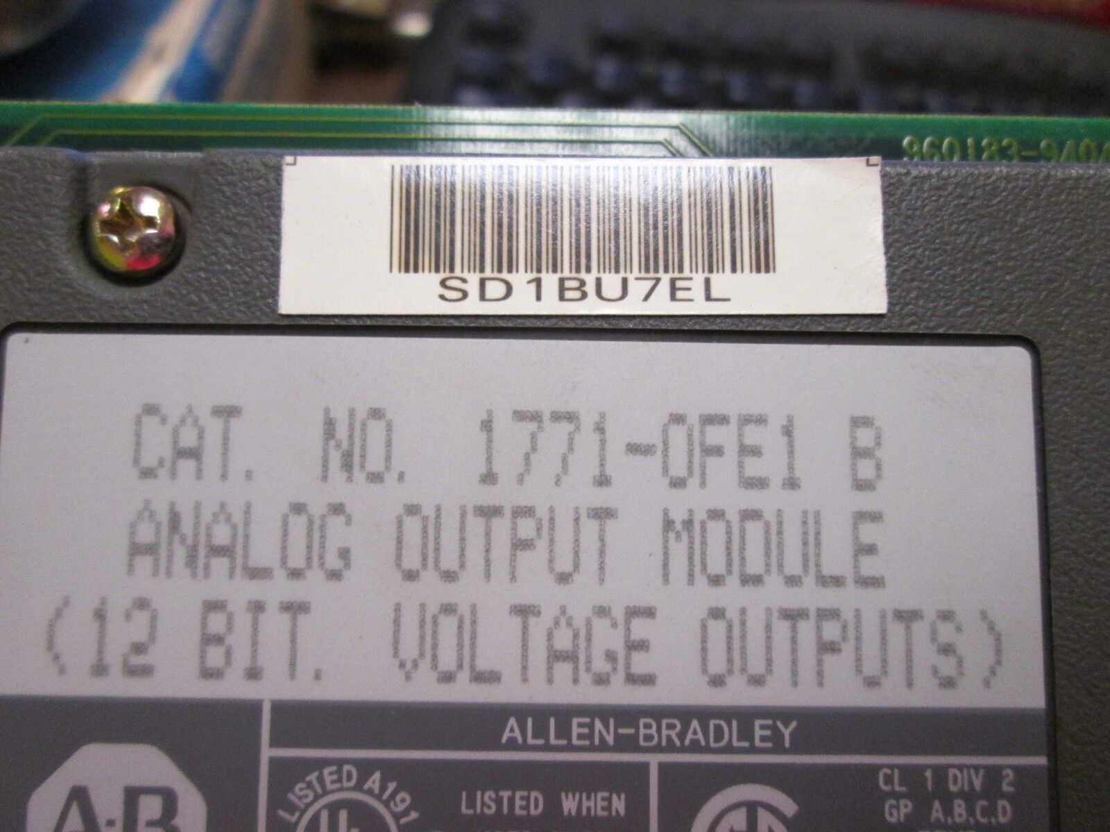 Allen-Bradley Analog Output Module 1771-0FE1 Series B