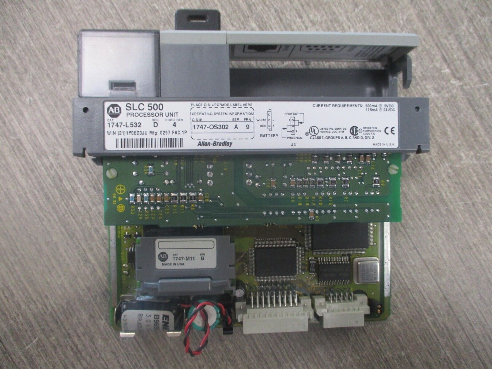 Allen-Bradley SLC 500 Processor Unit 1747-L532 Ser. A Proc. Rev. 4 FRN 9 Used