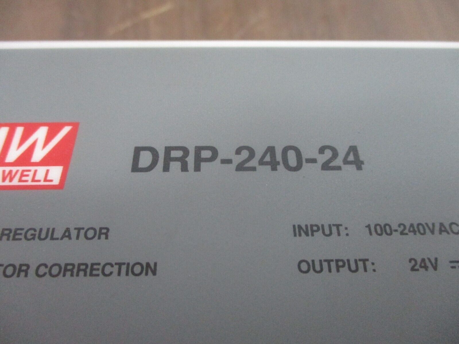 Mean Well Switching Regulator DRP-240-24 Input: 100-240VAC 3.5A 50/60Hz Used