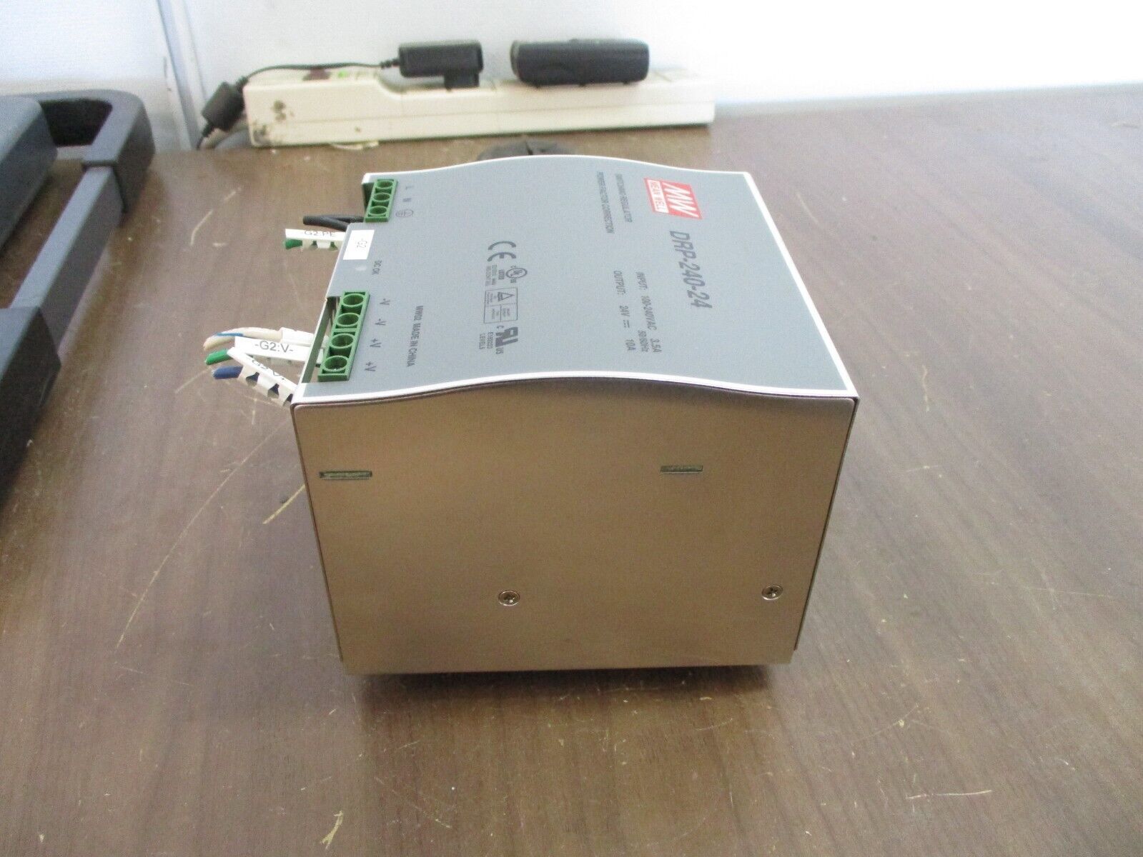 Mean Well Switching Regulator DRP-240-24 Input: 100-240VAC 3.5A 50/60Hz Used