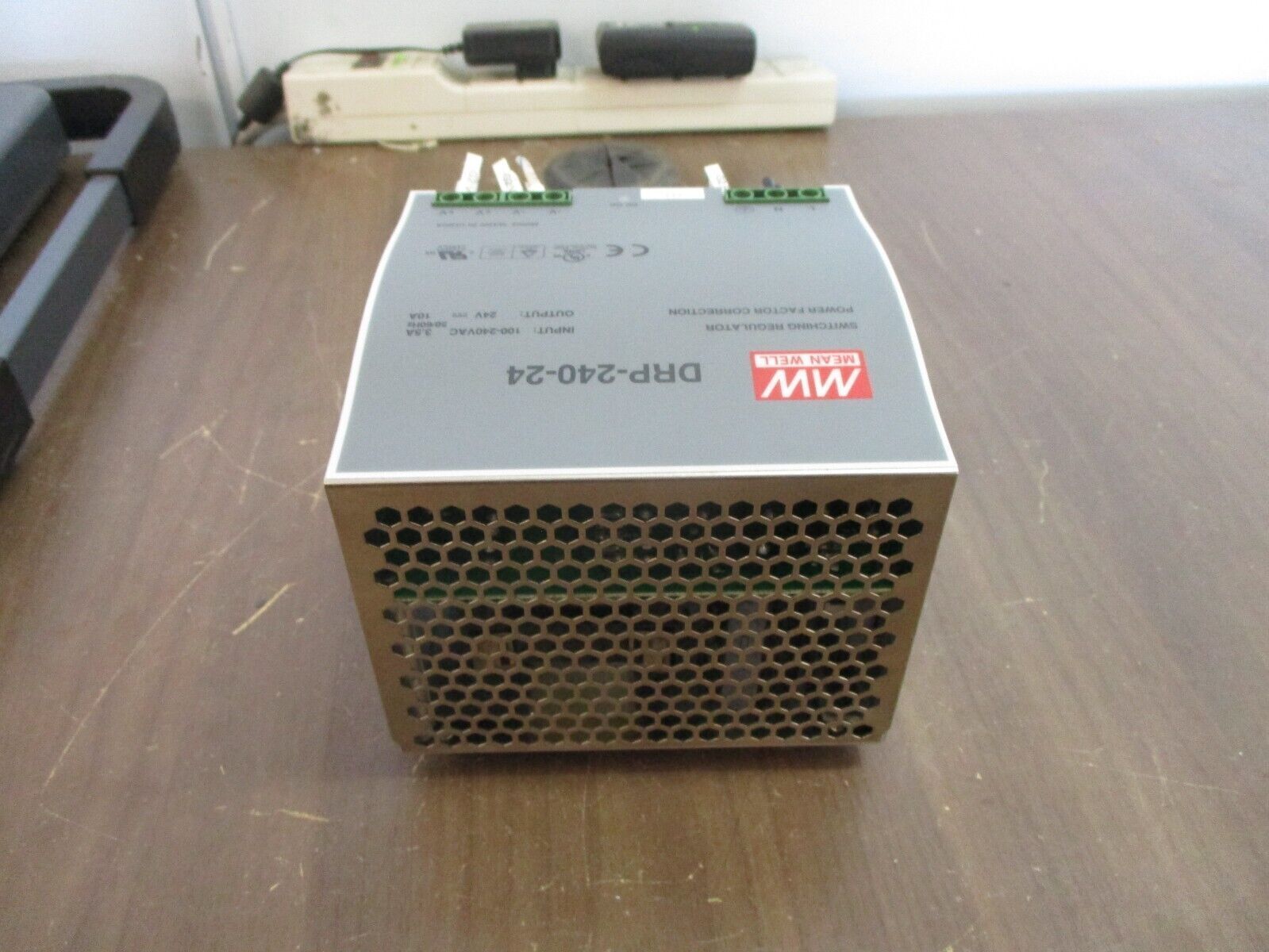 Mean Well Switching Regulator DRP-240-24 Input: 100-240VAC 3.5A 50/60Hz Used
