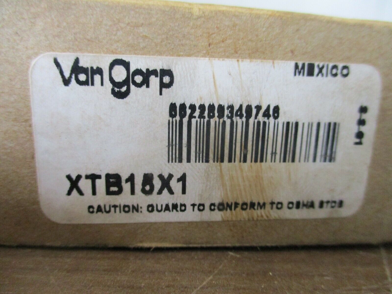 Van Gorp Bushing XTB15X1 New Surplus