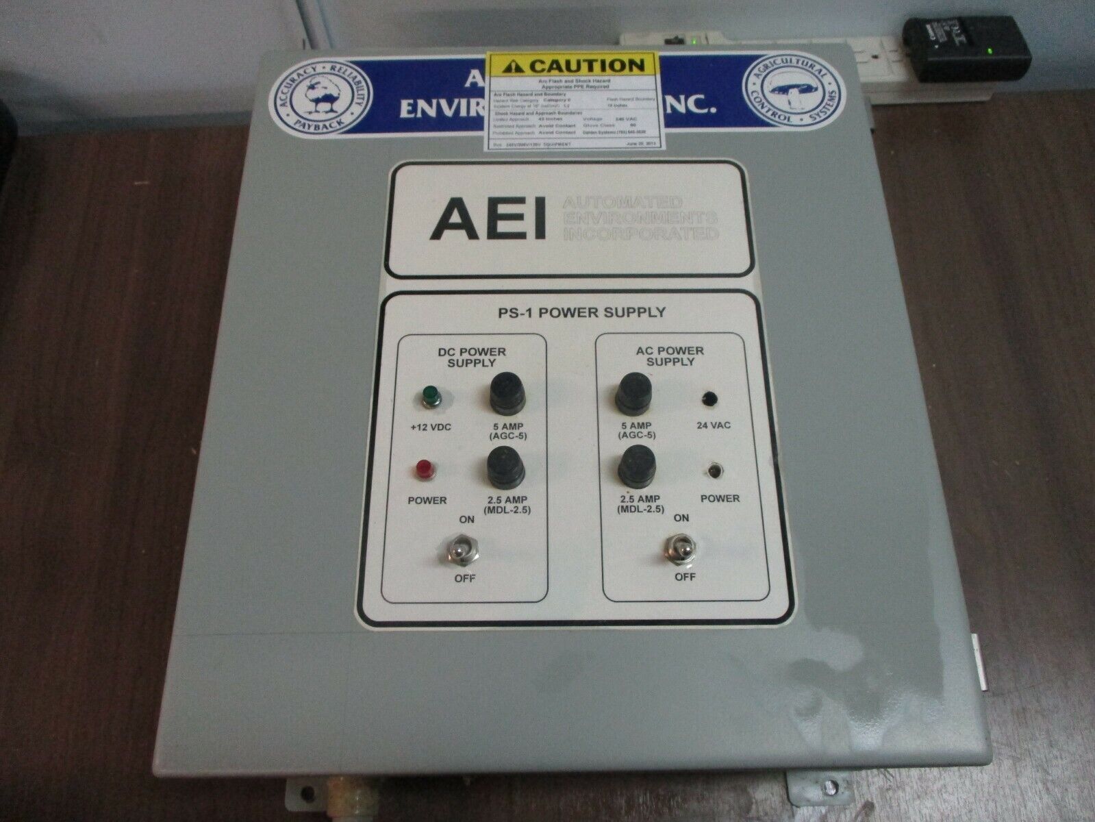 Automated Environments, Inc. Power Supply PS-1 Type 12 Enclosure Used