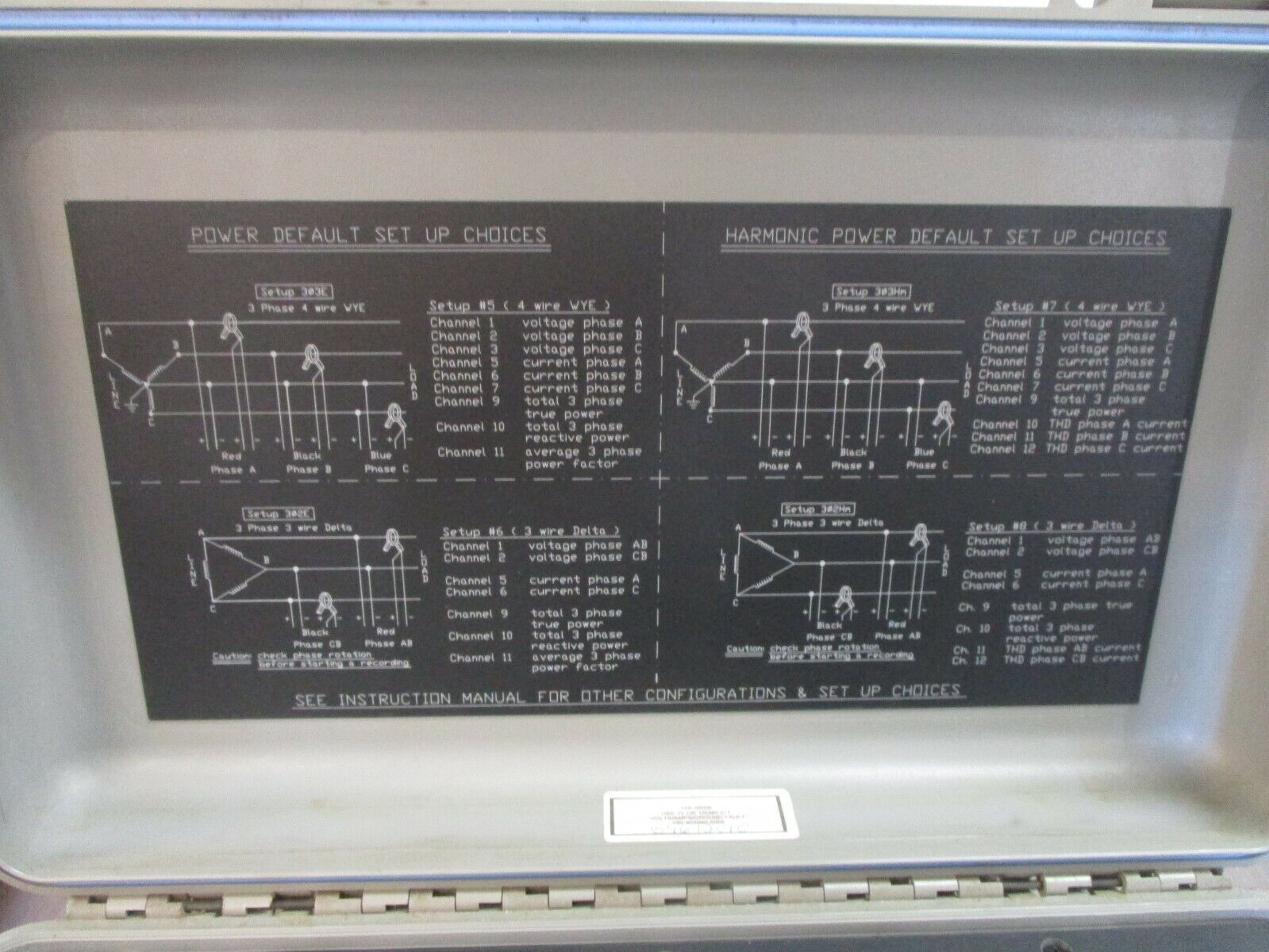 MW HA-5000 Series Harmonic Analyzer HA-5059 1V or 150MV CT Used