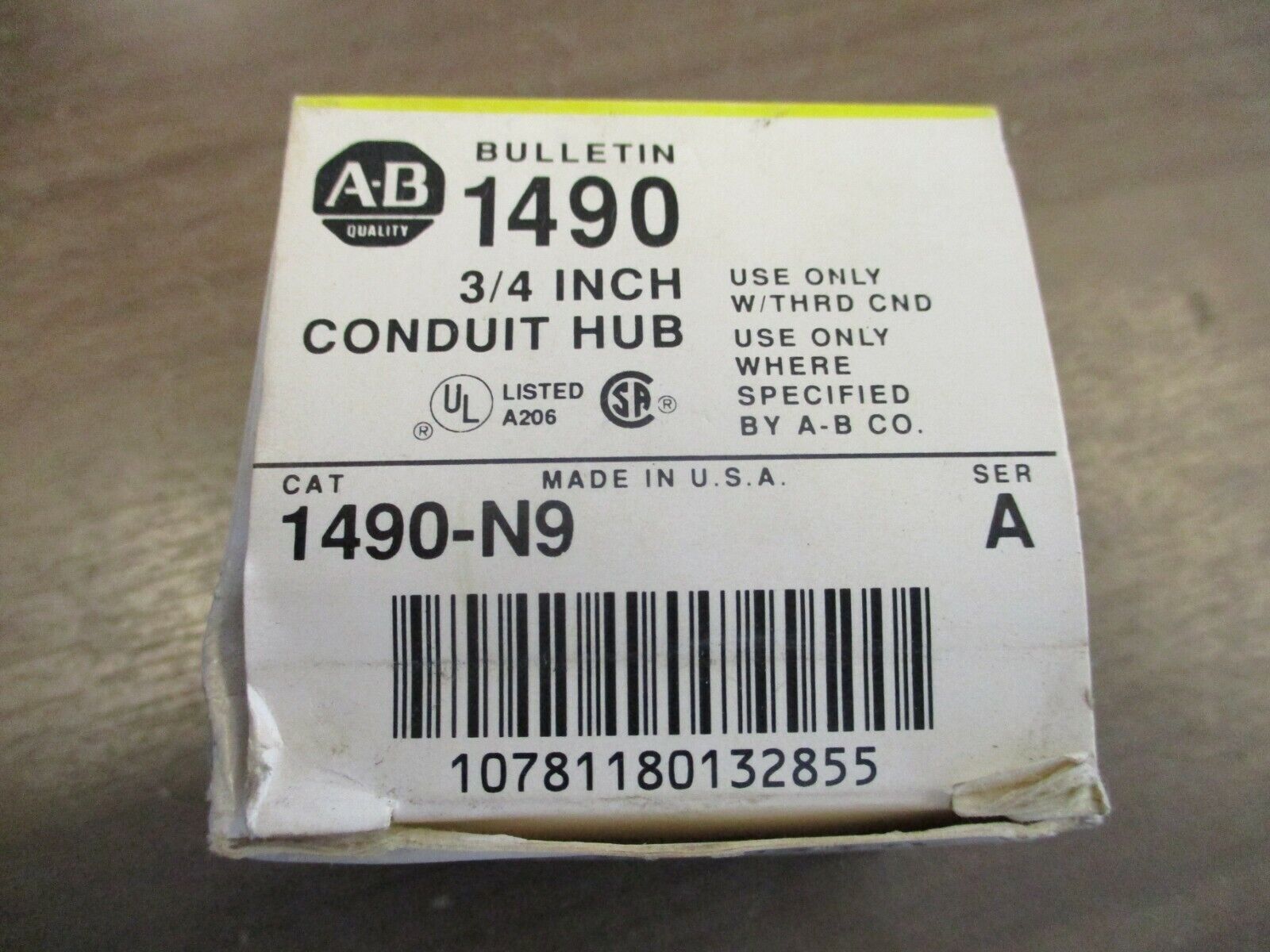 Allen-Bradley Conduit Hub 1490-N9 Ser. A 3/4" *Lot of 3* New Surplus