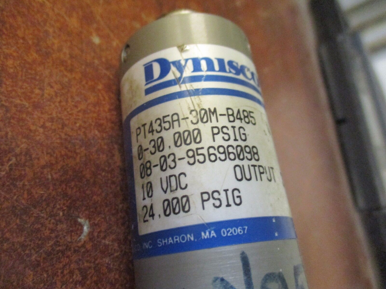 Dynisco Transducer PT435A-30M-B485 0-30,000 PSIG 10 VDC Used