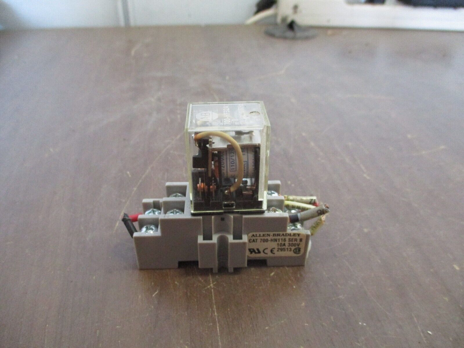 Allen-Bradley Relay 700-HF32A1 Ser. B 120V Coil w/ Base *Lot of 2* Used