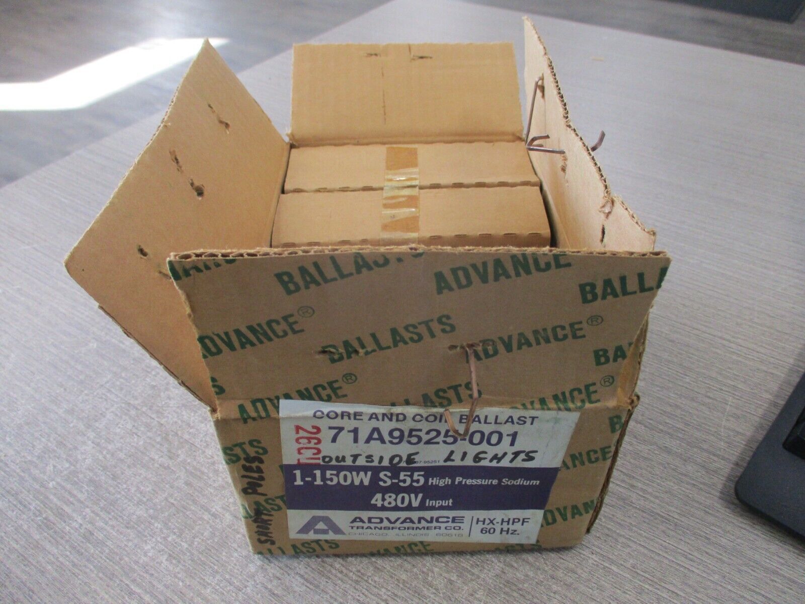 Advance Core & Coil Ballast 71A9525-001 480V 60Hz 150W New Surplus