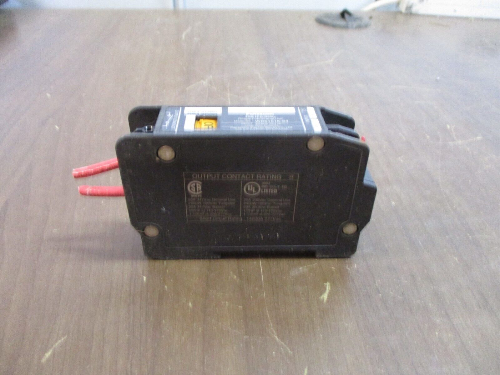 Panasonic HID Relay WR6161K-84 20A Single Pole Panel Use Input: 350mA 24VDC Used