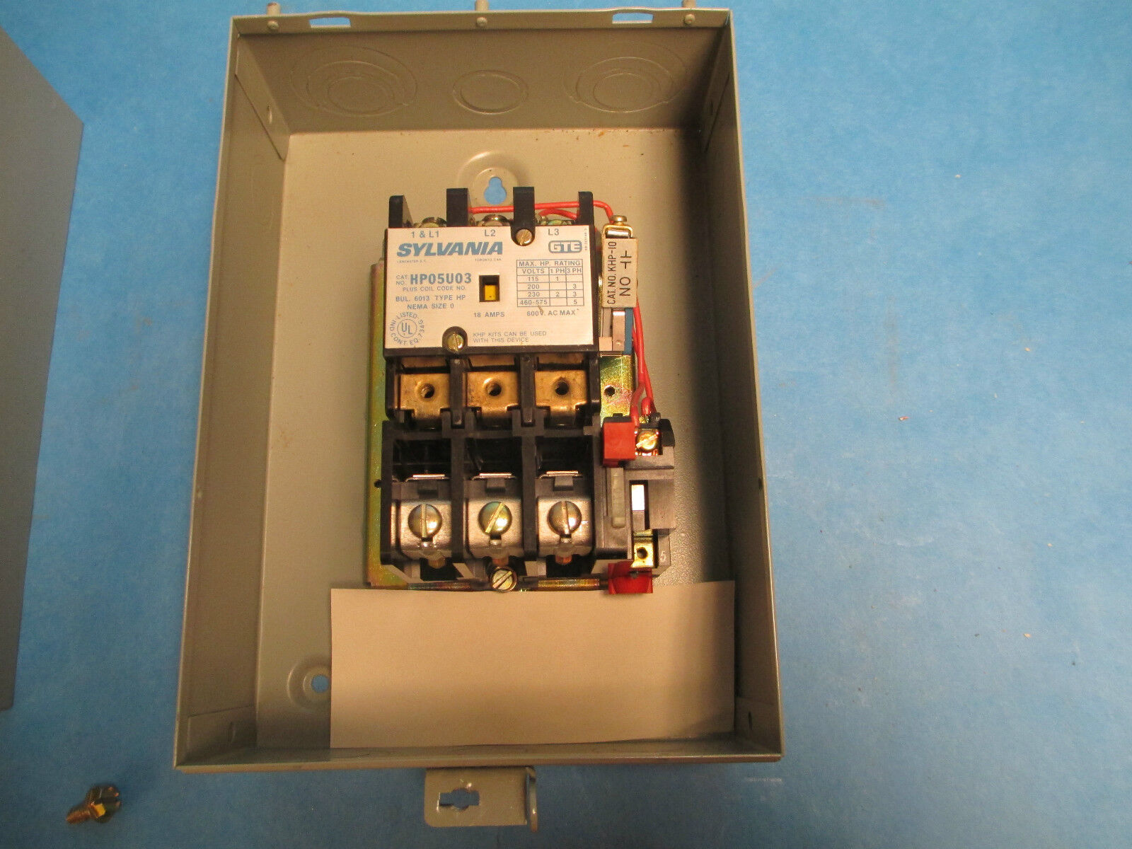 Sylvania HP05AA3-26 OR 86 6013 AC Magnetic Starter 3 Pole *New In Box*