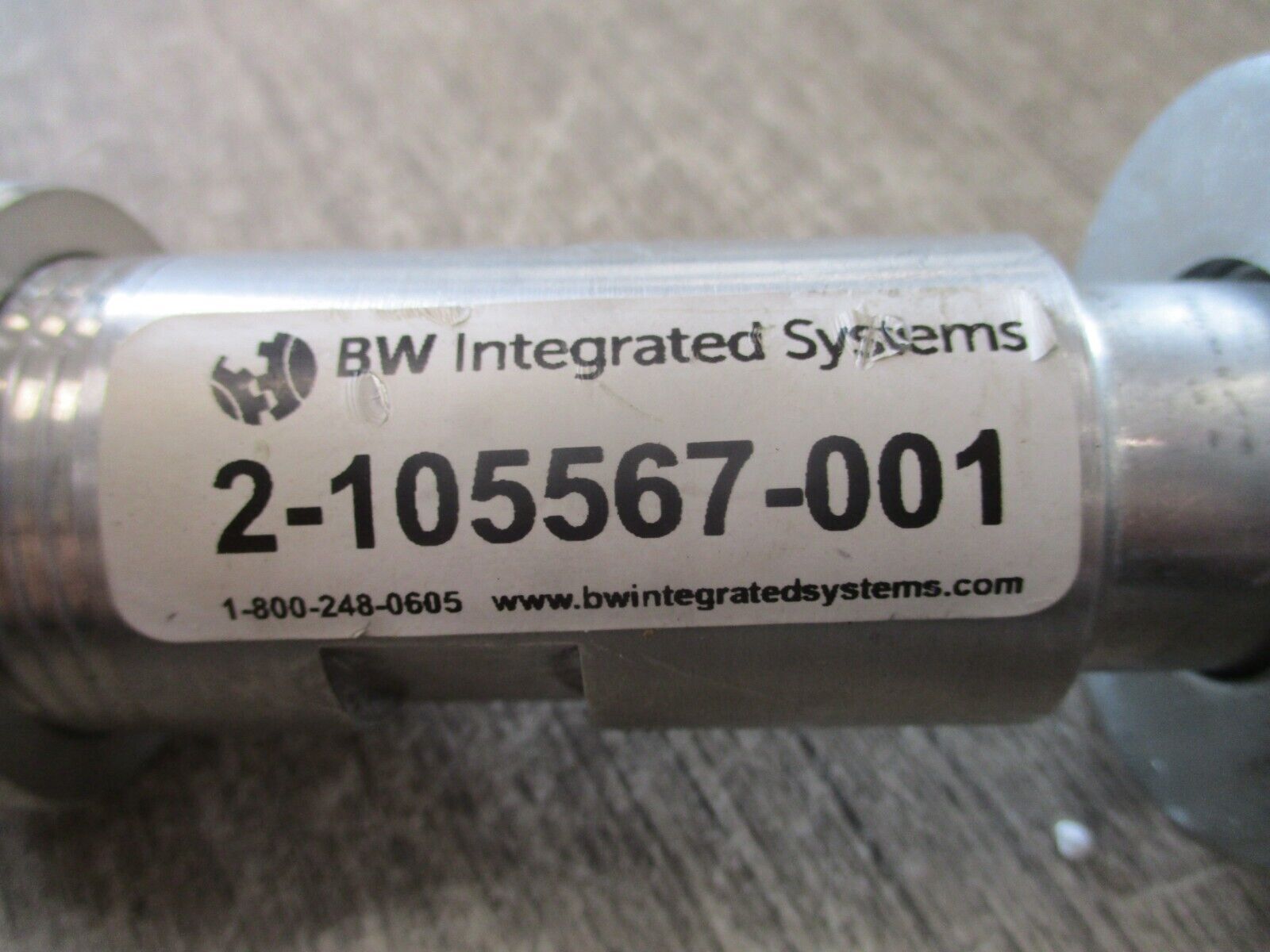 BW Integrated Systems Pneumatic Cylinder 2-105567-001 Used