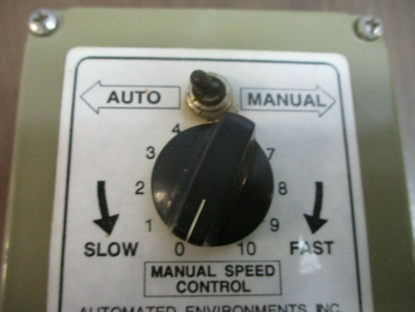 Automated Environments, Inc. Manual Speed Control Used
